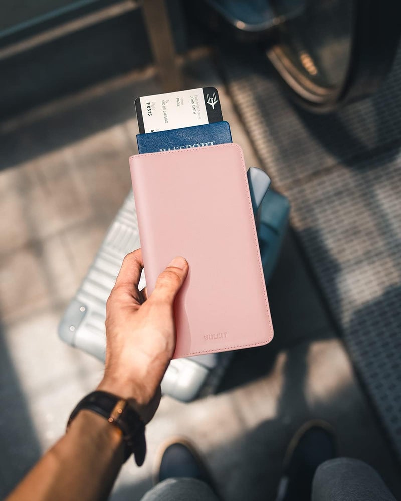 VULKIT Passport Holder Wallet RFID Blocking Travel Wallet for Men & Women - Image 5